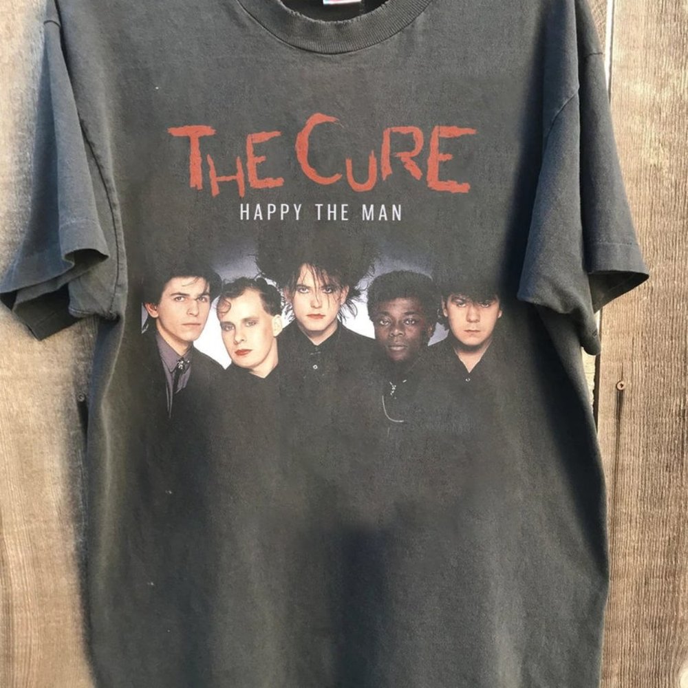 The Cure Happy The Man, Vintage The Cure Band Tour Concert Shirt, 90s The Cure T